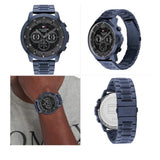 Tommy Hilfiger Luca Chronograph Grey Dial Blue Steel Strap Watch For Men - 1710493 Authentic Buy Shop Now