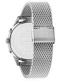Tommy Hilfiger Weston Chronograph Blue Dial Silver Mesh Bracelet Watch For Men - 1710504 Authentic Buy Shop Now