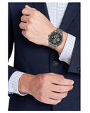 Tommy Hilfiger Weston Chronograph Grey Dial Grey Mesh Bracelet Watch For Men - 1710506 Authentic Buy Shop Now