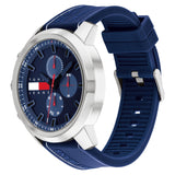 Tommy Hilfiger Wynwood Chronograph Blue Dial Blue Silicon Strap Watch For Men - 1710582 Authentic Buy Shop Now