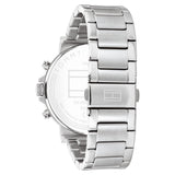 Tommy Hilfiger Tyson Chronograph Grey Dial Silver Steel Strap Watch For Men - 1710604 Authentic Buy Shop Now
