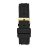Guess Limelight Crystals Silver Dial Black Rubber Strap Watch For Women - GW0519L1 Authentic Buy Shop Now
