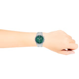 Salvatore Ferragamo Sapphire Chrono Green Dial Silver Steel Strap Watch for Men - SFME00421 Authentic Buy Shop Now