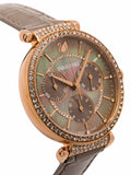 Swarovski Passage Chrono Grey Dial Grey Leather Strap Watch for Women - 5580348 Authentic Buy Shop Now