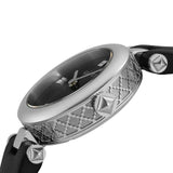 Gucci Diamantissima Quartz Diamonds Black Dial Black Leather Strap Watch for Women - YA141506 Authentic Buy Shop Now