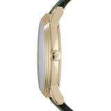Emporio Armani Chronograph Champagne Dial Green Leather Strap Watch For Men - AR1722 Authentic Buy Shop Now