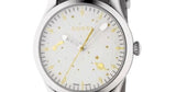 Gucci G Timeless Quartz White Dial Grey NATO Strap Watch For Women - YA1264184 Authentic Buy Shop Now