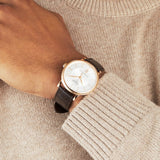 Tissot Carson Premium Powermatic 80 White Dial Brown Leather Strap Watch For Men - T122.407.36.031.00 Authentic Buy Shop Now