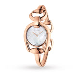 Gucci Horsebit Collection Diamonds Mother of Pearl Dial Rose Gold Steel Strap Watch For Women - YA139508 Authentic Buy Shop Now