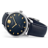 Gucci G Timeless Automatic Blue Dial Black Leather Strap Watch For Men - YA126347 Authentic Buy Shop Now