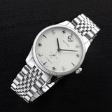 Gucci G Timeless Automatic Silver Dial Silver Steel Strap Watch for Men - YA126354 Authentic Buy Shop Now