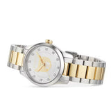Gucci G Timeless Quartz Diamonds Silver Dial Two Tone Steel Strap Watch For Women - YA1265016 Authentic Buy Shop Now