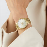 Gucci G Timeless Quartz Silver Dial Gold Steel Strap Watch For Women - YA1264155 Authentic Buy Shop Now