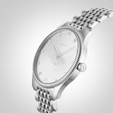 Gucci G Timeless Quartz Silver Dial Silver Steel Strap Watch For Women - YA1264153 Authentic Buy Shop Now