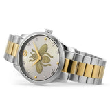Gucci G Timeless Silver Dial Two Tone Steel Strap Watch For Women - YA1264131 Authentic Buy Shop Now