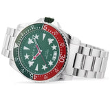 Gucci Dive Quartz Green Dial Silver Steel Strap Watch For Men - YA136222 Authentic Buy Shop Now