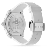 Gucci Dive Quartz White Dial White Rubber Strap Watch For Men - YA136337 Authentic Buy Shop Now