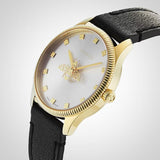 Gucci G Timeless Quartz Silver Dial Black Leather Strap Watch For Women - YA1265023 Authentic Buy Shop Now