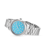 Gucci G Timeless Quartz Turquoise Dial Silver Steel Strap Unisex Watch - YA1265044 Authentic Buy Shop Now