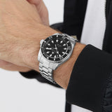 Gucci Dive Automatic Black Dial Silver Steel Strap Watch for Men - YA136353 Authentic Buy Shop Now
