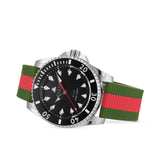Gucci Dive Automatic Black Dial Two Tone Rubber Strap Watch for Men - YA136349 Authentic Buy Shop Now
