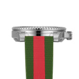 Gucci Dive Automatic Black Dial Two Tone Rubber Strap Watch for Men - YA136349 Authentic Buy Shop Now