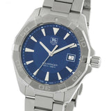 Tag Heuer Aquaracer Quartz Blue Dial Silver Steel Strap Watch for Men - WAY1112.BA0928 Authentic Buy Shop Now