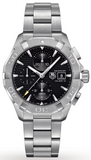 Tag Heuer Aquaracer Automatic Chronograph Black Dial Silver Steel Strap Watch for Men - CAY2110.BA0927 Authentic Buy Shop Now
