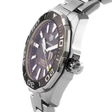 Tag Heuer Aquaracer Caliber 5 Black Dial Silver Steel Strap Watch for Men - WAY201A .BA0927 Authentic Buy Shop Now
