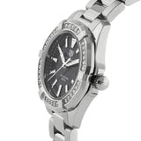 Tag Heuer Aquaracer Quartz Diamonds Black Dial Silver Steel Strap Watch for Women - WAY131P.BA0748 Authentic Buy Shop Now