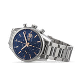 Tag Heuer Carrera Automatic Chronograph Blue Dial Silver Steel Strap Watch for Men - CBK2115.BA0715 Authentic Buy Shop Now