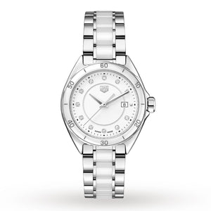 Tag Heuer Formula 1 Diamonds White Dial Two Tone Steel Strap Watch for Women - WBJ141AD.BA0974 Authentic Buy Shop Now