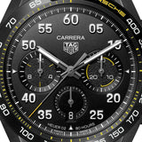 Tag Heuer Carrera x Porsche Automatic Chronograph Black Dial Black Nylon Strap Watch for Men - CBN2A1H.FC6512 Authentic Buy Shop Now