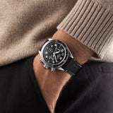 Tag Heuer Autavia Chronometer Flyback Automatic Chronograph Black Dial Black Leather Strap Watch for Men - CBE511A.FC8279 Authentic Buy Shop Now