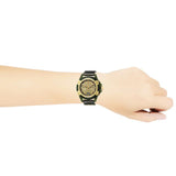 Versace Icon Active Chronograph Gold Dial Black Silicone Strap Watch For Men - VEZ700321 Authentic Buy Shop Now