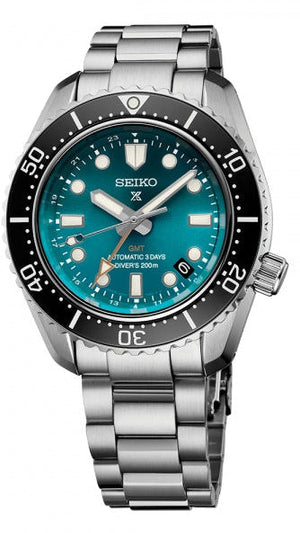Seiko Prospex Diver Automatic Turquoise Dial Silver Steel Strap Watch for Men - SPB475J1 Authentic Buy Shop Now