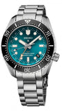 Seiko Prospex Diver Automatic Turquoise Dial Silver Steel Strap Watch for Men - SPB475J1