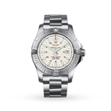 Breitling Colt Automatic Silver Dial Black Leather Mens Watch - A1738811/G791/173A Authentic Buy Shop Now
