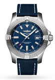 Breitling Avenger Automatic 43mm Blue Dial Blue Nylon Strap Watch for Men - A17318101C1X2 Authentic Buy Shop Now