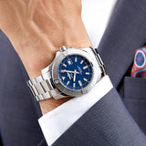 Breitling Avenger Automatic 43mm Blue Dial Silver Steel Strap Watch for Men - A17318101C1A1 Authentic Buy Shop Now