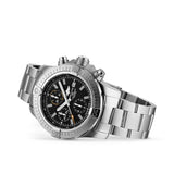 Breitling Avenger Chronograph 45mm Black Dial Silver Steel Strap Watch for Men - A13317101B1A1 Authentic Buy Shop Now