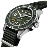 Breitling Superocean Automatic 44mm Outerknown Green Dial Green Nylon Strap Watch for Men - A17367A11L1W1 Authentic Buy Shop Now
