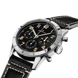 Breitling Avi Ref. 765 1953 Re-Edition Black Dial Black Leather Strap Watch for Men - AB0920131B1X1 Authentic Buy Shop Now