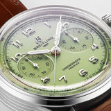 Breitling Premier B09 Chronograph 40 Green Dial Brown Leather Strap Watch for Men - AB0930D31L1P1 Authentic Buy Shop Now