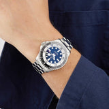 Breitling Superocean Automatic 44mm Blue Dial Silver Steel Strap Watch for Men - A17376211C1A1 Authentic Buy Shop Now