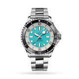 Breitling Superocean Automatic 44mm Turquoise Dial Silver Steel Strap Watch for Men - A17376211L2A1 Authentic Buy Shop Now