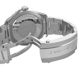 Breitling Superocean Automatic 44mm Turquoise Dial Silver Steel Strap Watch for Men - A17376211L2A1 Authentic Buy Shop Now
