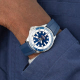 Breitling Superocean Automatic 42mm Blue Dial Blue Rubber Strap Watch for Men - A17375E71C1S1 Authentic Buy Shop Now