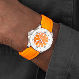 Breitling Superocean Automatic 36 Orange Dial Orange Rubber Strap Watch for Men - A17377211O1S1 Authentic Buy Shop Now
