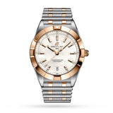 Breitling Chronomat B02 18K Red Gold White Dial Two Tone Steel Strap Watch for Men - U77310101A2U1 Authentic Buy Shop Now